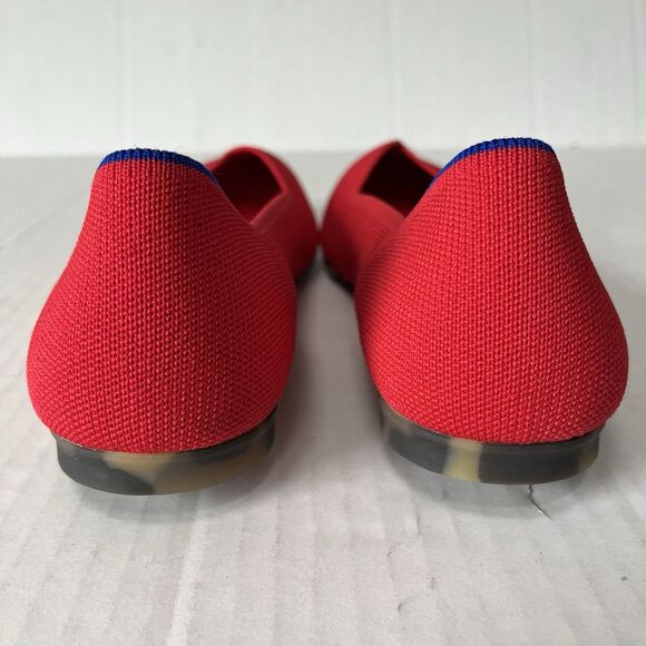 Rothy’s The Point II Slip On Ballet Flats Lollipop Red Womens 9.5 Comfort Shoes - Picture 9 of 15